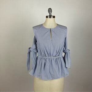 3.1 Phillip Lim Stripe Cold Shoulder Blouse